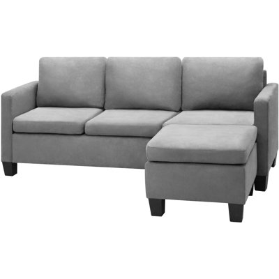 Girardi Upholstered L-Shaped Sectional Reversible