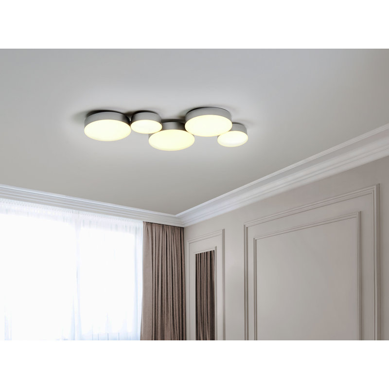 Avinveer LED Flush Mount, Silver