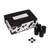 15 Inch Upholstered Ottoman Footstool with Cow Print