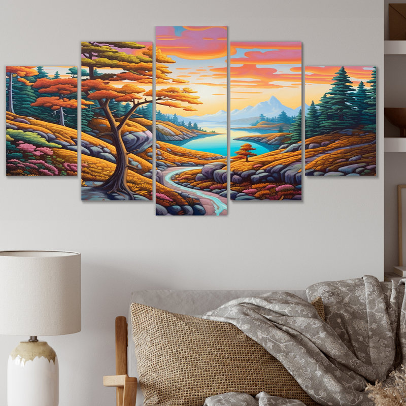 Ensemble de 5 décorations murales