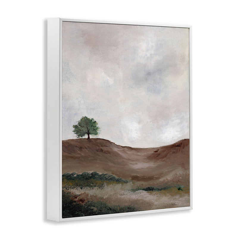  «Curve Desert Hill», art de la giclée encadrée par Nikita Jariwala, H 20 po x l 16 po, Giclée encadrée blanc bord de mer