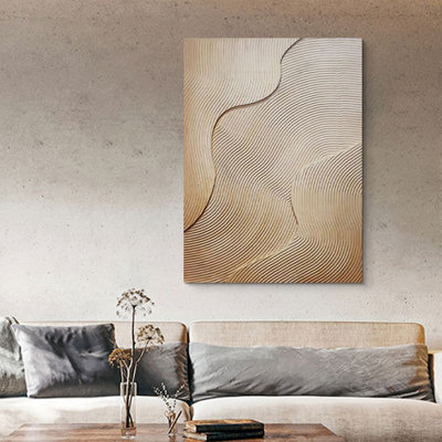 Mid-Century Modern Canvas Rectangular Wall art for Living Room