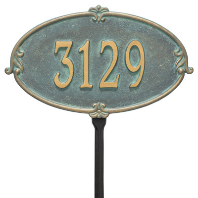 Plaque d'adresse personnalisée 1 ligne Monte Carlo