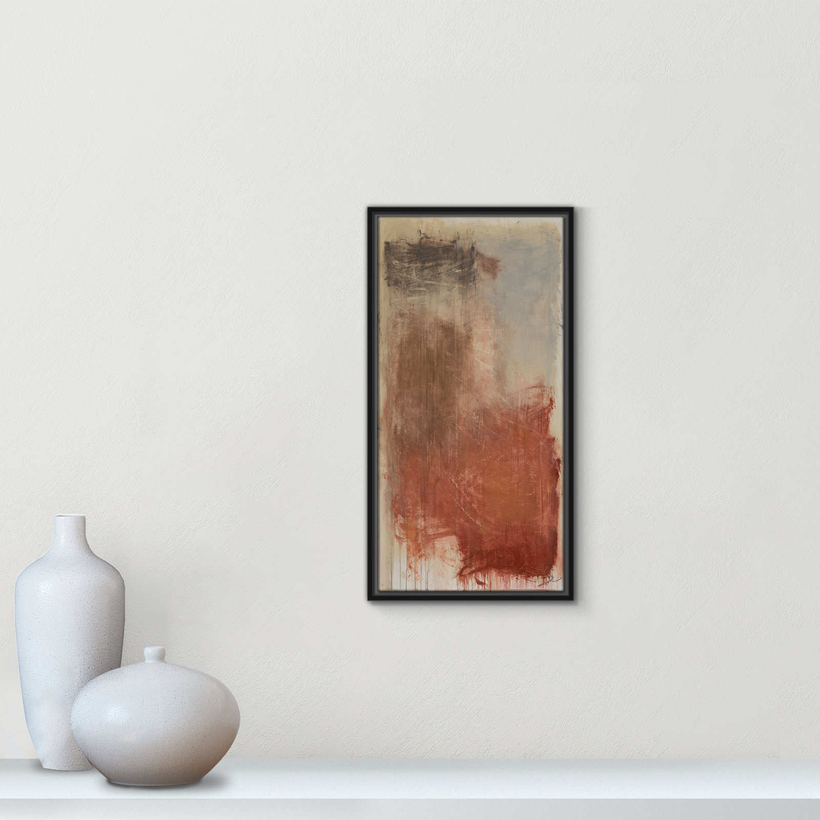 Colin "Autumn Over The Riviera" Print, 25.5" H x 13.5" W, Black