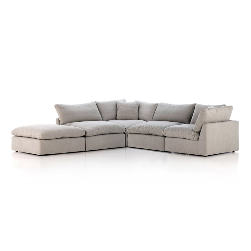 Stevie Modular Chaise Sectional, Destin Flannel Polyester Blend