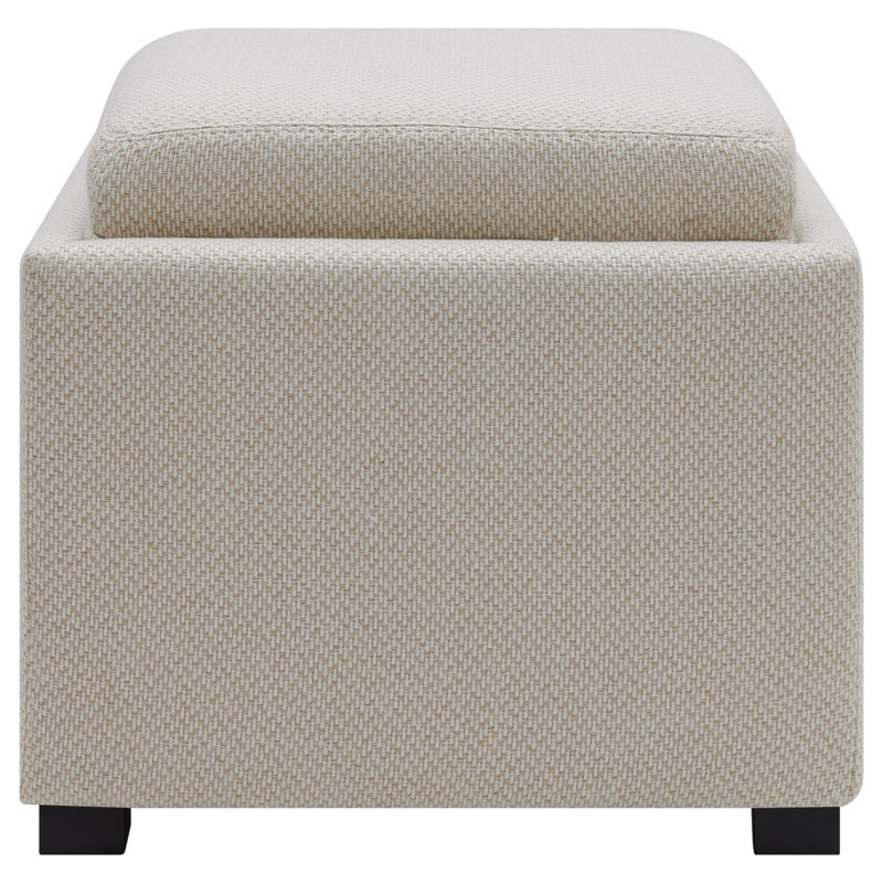 Caniff Upholstered Ottoman, Cardiff Cream