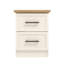 Cleverdon Feya 2 Drawer Bedside Table-91717320