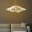 Lustre blanc élégant, design scandinave, 22 po x 23,2 po | Câble réglable, corps en panneau de fibres à densité moyenne, douille E27 (40 W maximum) | Parfait pour le salon, la salle à manger et le vestibule, luminaire élégant et moderne-1124790652-1124790653