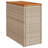  Garden Side Table Beige And Brown PE Rattan Small Adjustable Feet-776827463