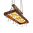 60" Long Steamboat 3 Light Pot Rack