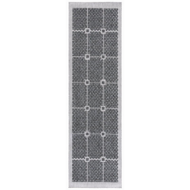 Tapis oriental d'intérieur / extérieur Koudai Performance, Tapis de couloir 2 pi 3 po x 8 pi