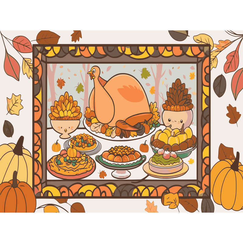 Tapis des fêtes de fin d'année The Holiday Aisle®, Rectangle 6 pi x 9 pi