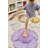 Floor Cushion Purple Poppy