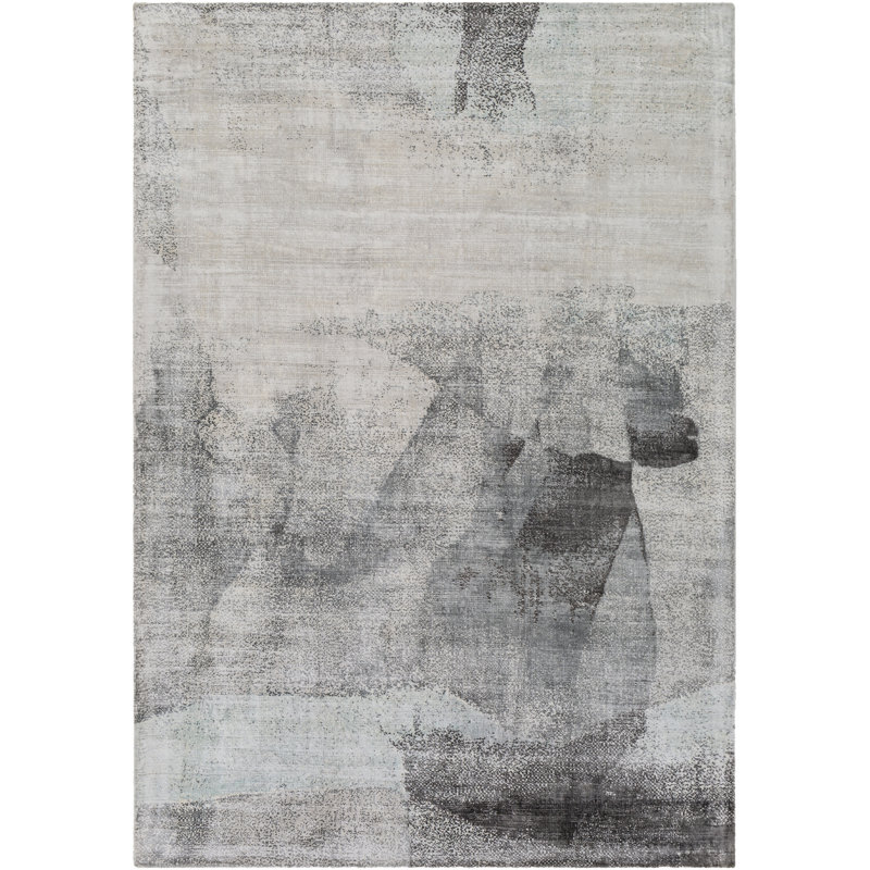Viscose Abstract Indoor Rug, Rectangle 8'10" x 12'