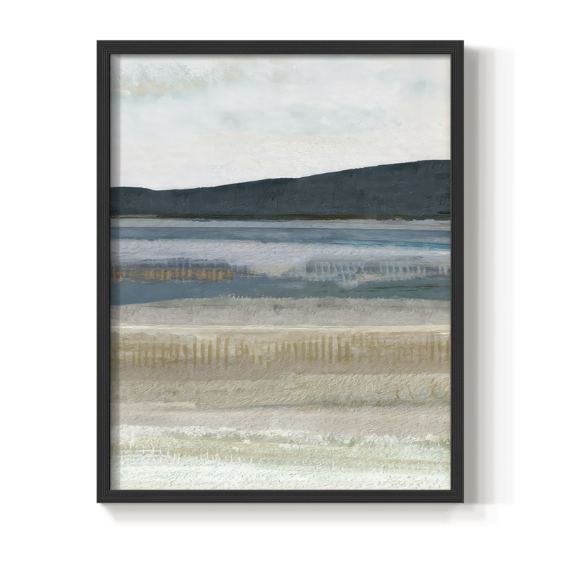 Impression encadrée Saltwater Bay III - bois massif, H 11 po x l 9 po, Noir, noir, noir, noir