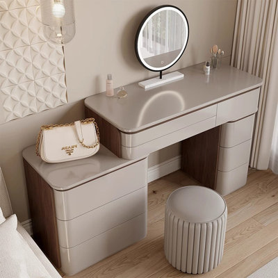 Makeup Vanity with Light mirror,9 drawers,Power Outlet