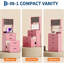 Meuble-lavabo compact avec lumières DEL 3 couleurs-1017012483