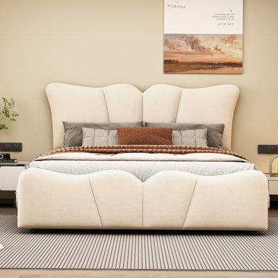 Upholstered Platform Bed Velvet Upholstered Bed