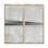 «Gray Black Sahara Desert Horizon - Minimalisme, impressions sur toile, art mural gris minimaliste 2 pièces
