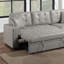 Canapé modulaire en similicuir convertible