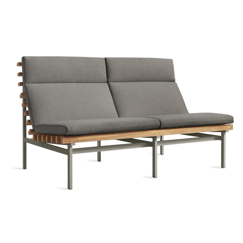 Canapé d'extérieur 2 places Perch, Gris anthracite Toohey, Gris anthracite