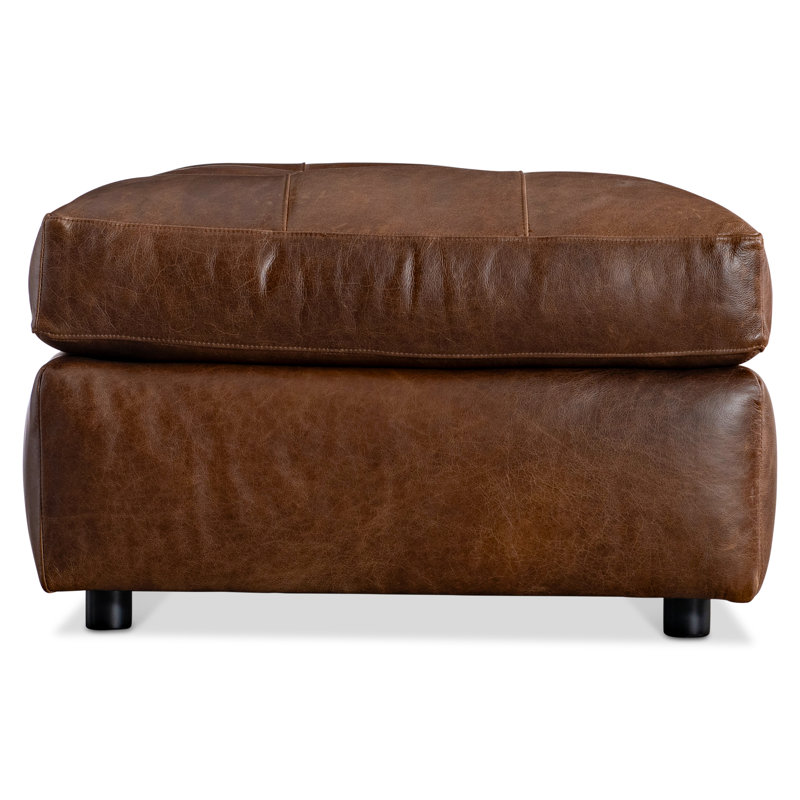 Bernhardt Nest Leather Ottoman