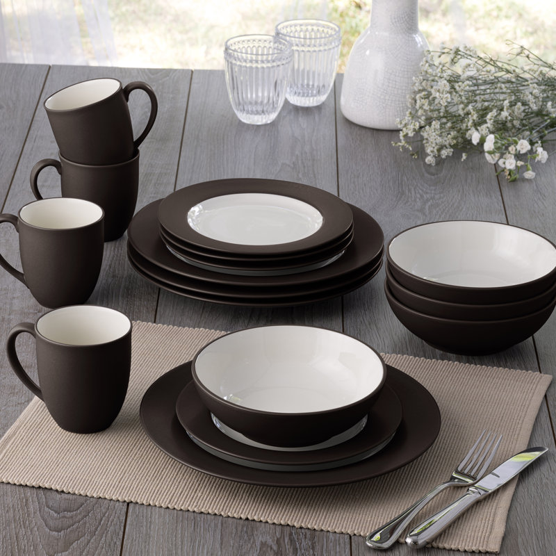 Noritake Colorwave Rim Dinner Plates, 11", Chocolate
