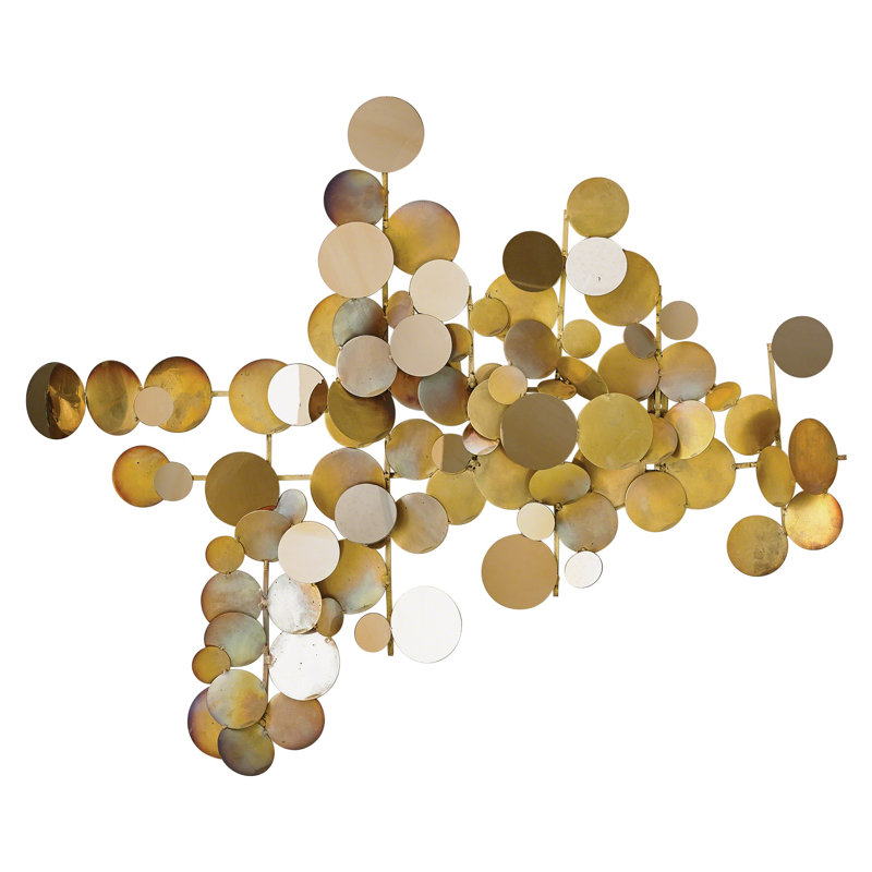 Dots Wall Decor, Brass/Gold
