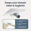  2 In 1 Triangle Shower Drain Silver Stainless Steel 304 Modern Corner