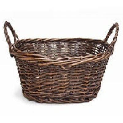 Panier ovale en saule suisse