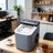 Countertop Portable Bullet Ice Maker, 26Lbs/24H Fast Ice in 6 Mins, Self-Cleaning Quiet Ice Machine with Ice Basket & Scoop for Home Kitchen Office Parties