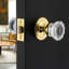 Classic Rosette with Crystal Door Knob-1189325746-1189325753