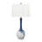 Sanremo 30 in. Blue & White Glass Table Lamp