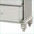 Transitional Platinum 2-Drawer Nightstand with Storage