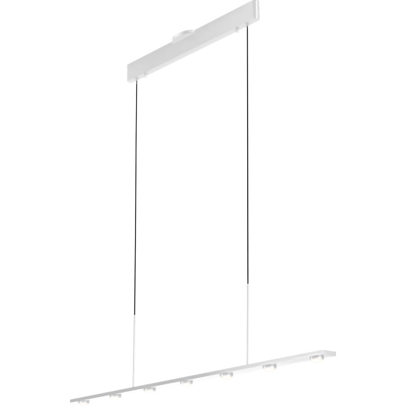Luminaire suspendu 1 lumière DEL Hanfield, Blanc mat