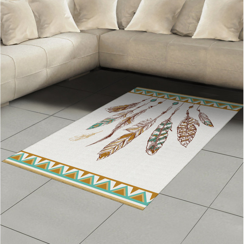Tapis décoratif en fibres de polyester à haute densité Mystic, Rectangle— 4 pi x 5 pi 8 po