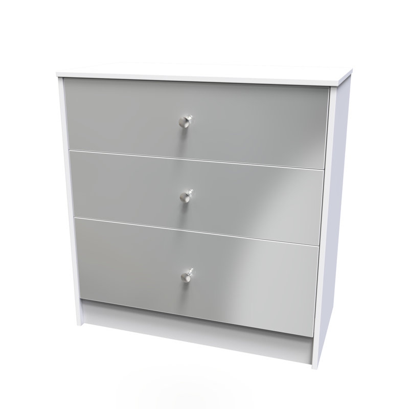 Fully Assembled Rewis 3 - Drawer Chest of Drawers