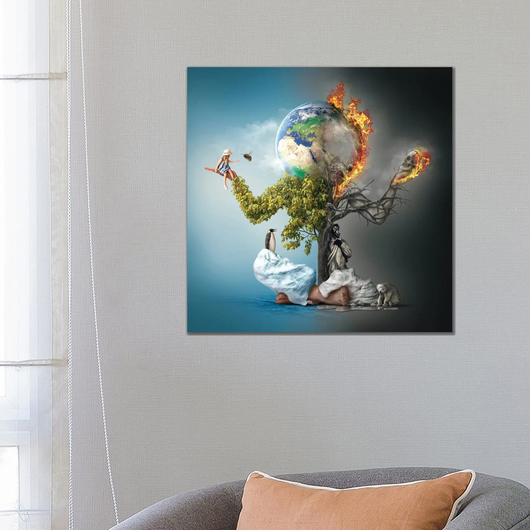 Mutter Erde von Spielsinn Design - Gallery-Wrapped Canvas Giclée