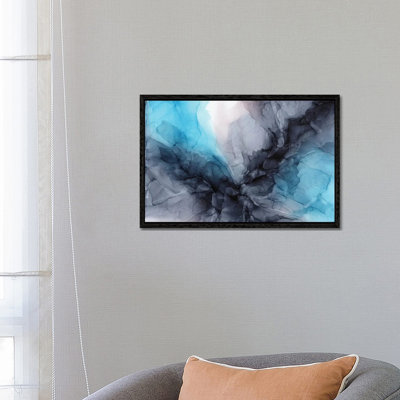 Aqua Drama by Elizabeth Karlson - Print on Canvas