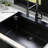 Gunmetal Black 30" Kitchen Sink, Minimizing Condensation Effects 30 Inch Sink With Cabinet Protection Coating