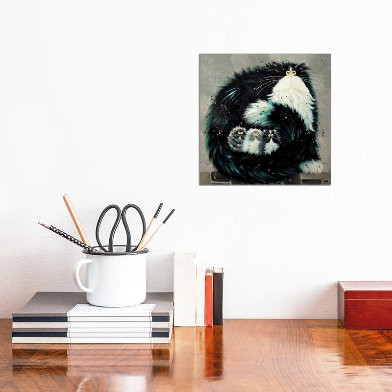 Purrtection by Kim Haskins - Wrapped Canvas Print, 30.48 cm H x 30.48 cm W
