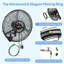 Ventilateur mural électrique 30 "55W 4 vitesses-129401001