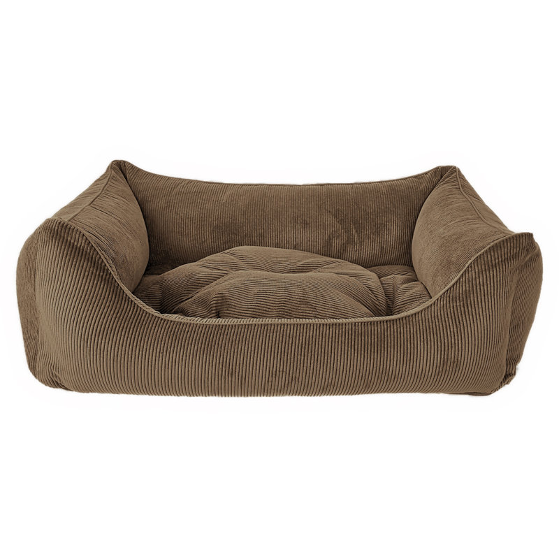 Orthopedic Polyester Pet Bed, Large (90cm W x 60cm D x 30cm H), Taupe