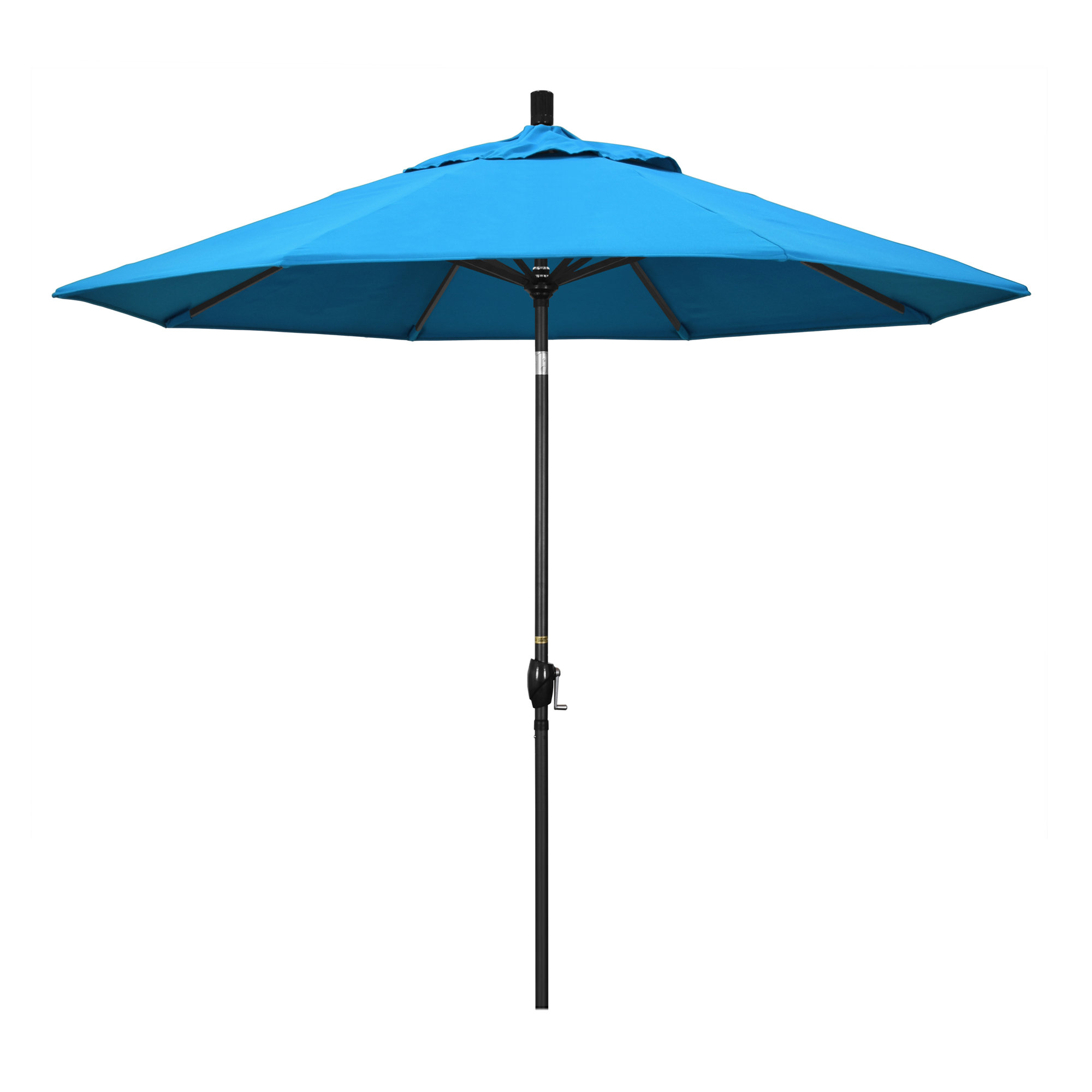 Iuka 108'' Outdoor Umbrella, Canvas Cyan