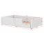 Lit plateforme simple tapissier avec station de charge
