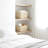 Swar 2-Piece White Rectangular Resin Wicker Storage Basket Set, Large Decorative Baskets for Shelves, Closet, Pantry, Bathroom, Nursery & Laundry