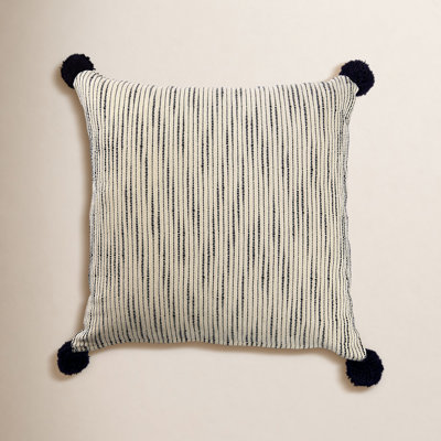 Smith Pom-poms Cotton Reversible Pillow Cover