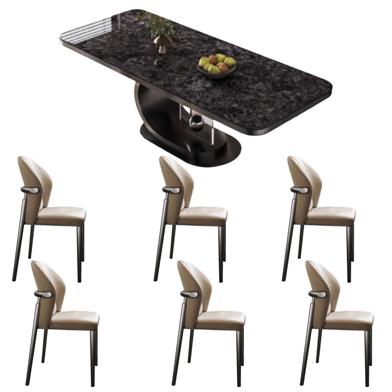 Migdalia, Black, 29.5"H x 78.7"L x 35.4"W, Black