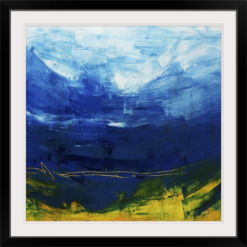 'impulsion Voyage Par Peinture Impression Joshua Schicker, 38" H x 38" lx 1" p, Noir encadré