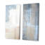 Ensemble de 2 peintures sur toile - "Grey rencontre beige", art abstrait V-1565489755-1565489756